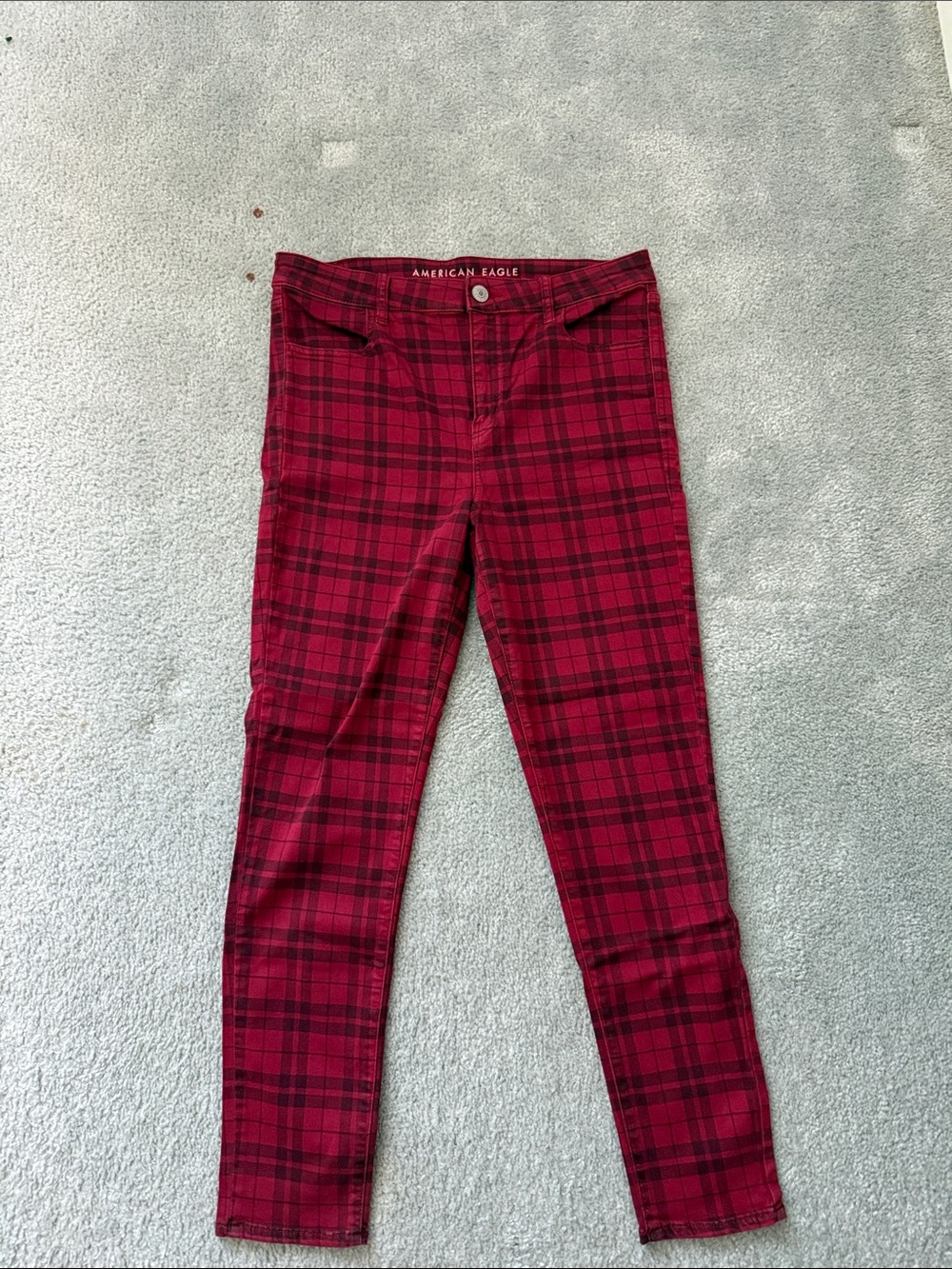American Eagle Outfitters - Plaid Womens Hi-Rise Jeggings | Sz 14 Regular